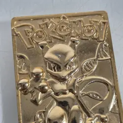 1999 Pokemon 23K Gold Plated Trading Card Only Mewtwo Vintage - Image 3