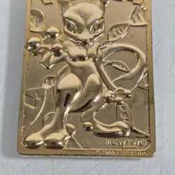 1999 Pokemon 23K Gold Plated Trading Card Only Mewtwo Vintage - Image 4