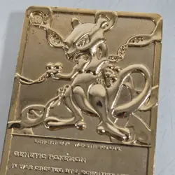 1999 Pokemon 23K Gold Plated Trading Card Only Mewtwo Vintage - Image 5