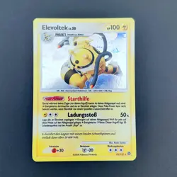 Pokemon TCG Karte - Elevoltek - 25/132 - DP Ratselhafte Wunder - Holo Rare EXC - Image 2