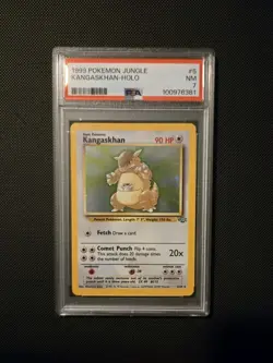 1999 Pokemon TCG Jungle - Kangaskhan Vintage Holo WoTC Rare Card - NM PSA 7 - Image 1