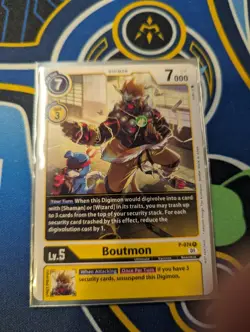 Digimon Card Game - Boutmon P-074 - Promo - NM - X Record - Non-Holo - Image 1