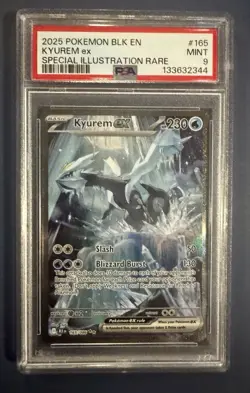 Pokemon TCG Kyurem EX Black Bolt Holo Card 157/086Sv: Black Psa 9 - Image 1