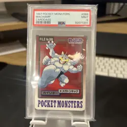 PSA 9 Machamp 068 Carddass Mint Pokemon Card Vending 1997 Pocket Monsters - Image 1