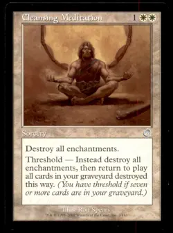 MTG Cleansing Meditation LP Light Play Torment [2414] - Image 1
