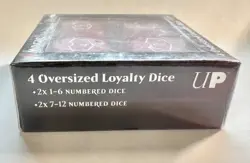 Magic the Gathering 4 Oversized Loyalty Dice Red Tabletop Game Collectors Large - Image 3