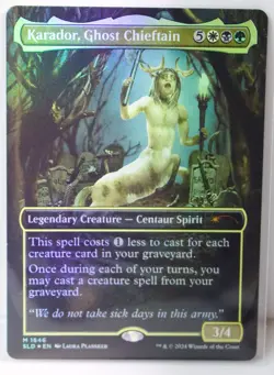 Karador, Ghost Chieftain [Near Mint] *Foil* {Secret Lair: Diabolical Dioramas} - Image 1
