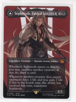 MTG Final Fantasy Mythic #0382 Sephiroth Fabled Soldier - Image 1