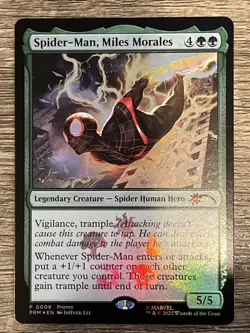 MTG Spider-Man Miles Morales P0008 Foil Promo Mythic Rare Marvel Kit - Image 1