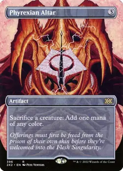 MTG - Phyrexian Altar - Fanart Foil Double Masters - EDH / Playtest - Image 1
