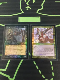 MTG Magic The Gathering Sling-Gang Lieutenant / Munitions Expert Foil RetroFrame - Image 1