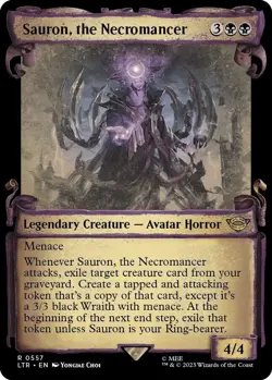 1 x Sauron, the Necromancer - Foil - Showcase Scrolls - The Lord of the Rings - Image 1