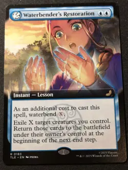 Waterbender's Restoration - Extended Art - TLE - MTG - EN - NM - 0183 - Image 1