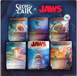 MAGIC THE GATHERING SECRET LAIR X JAWS: TERROR OF AMITY ISLAND RAINBOW FOIL - Image 1
