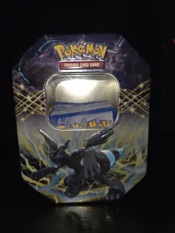 Pokemon EX Tin with Assorted Card Lot - Image 1