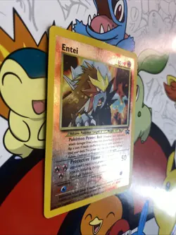 Entei #34 Black Star Promo Reverse Holo WotC Vintage Pokemon TCG LP 008 - Image 2