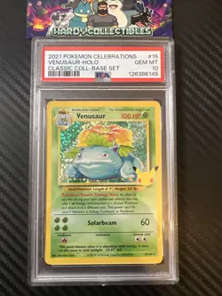 PSA 10 Venusaur 15/102 Celebrations 25th Anniversary Holo Foil Rare Pokemon - Image 1