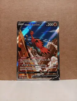 Pokemon TCG Galarian Zapdos V 174/198 Alternate Full Art Chilling Reign NM - Image 1