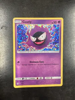 Pokemon TCG - Gastly - 7/12 - McDonald's Promos 2019 - LP Holo - Image 1