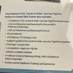Journey Together Pokemon Center Exclusive Elite Trainer Box ETB Factory Sealed - Image 5