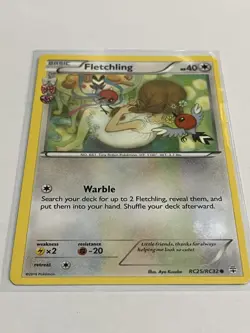 Fletchling RC25/RC32 Generations Radiant Collection 2016 Common Pokemon TCG - Image 2