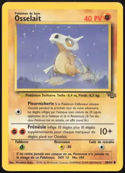 Carte Pokemon Osselait 50/64 Jungle Francais - Image 1
