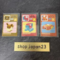 Pokemon Quest Sticker Porygon Magikarp Eevee Set 2018 Near Mint - Image 1