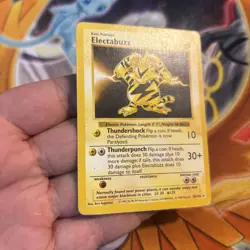 POKEMON BASE SET* ELECTABUZZ (SHADOWLESS) 20/102 NM/LP* - Image 3