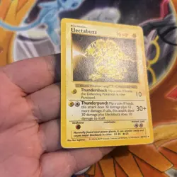 POKEMON BASE SET* ELECTABUZZ (SHADOWLESS) 20/102 NM/LP* - Image 4