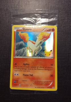 Pokemon "Ponyta" 14/83 *Holo* 20th Anniversary - English - NM/Mint - Image 3