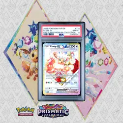 Pokemon 2025 SVP EN-SV Black Star Promo #174 Eevee EX PSA 8 NM Mint - Image 1