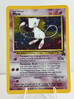 Mew 09/53 Wotc Black Star Promo Holo Rare Pokemon LP - Image 1