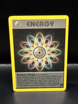 Pokemon TCG Team Rocket Rainbow Energy 80/82 Non Holo Rare 2000 - Image 1