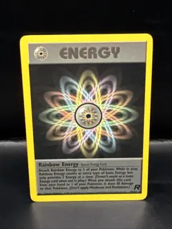 Pokemon TCG Team Rocket Rainbow Energy 80/82 Non Holo Rare 2000 - Image 2