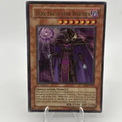 Yugioh Dark Eradicator Warlock SD6-EN001 Ultra Rare 1st Ed LP - Image 1