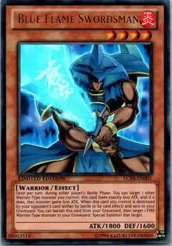 Yugioh Blue Flame Swordsman LC04-EN001 Limited Edition Ultra Rare NM - Image 1