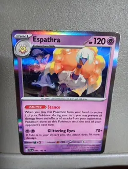REVERSE HOLO Espartha 081/182 NM / M - RARE Paradox Rift Pokemon Card - Image 1