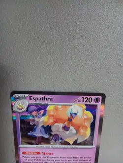 REVERSE HOLO Espartha 081/182 NM / M - RARE Paradox Rift Pokemon Card - Image 4