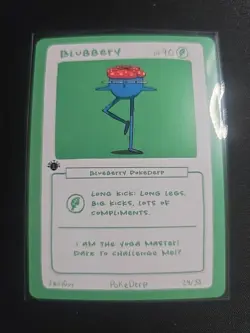Pokederp 2 1st Edition Blubbery - Vileplume 24/38 Custom Derpy Card - Image 1
