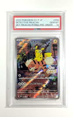 PSA 10 Pokemon Card Detective Pikachu 098/SV-P Nintendo Switch Promo Japanese - Image 1