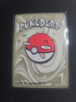 1st Edition Pokederp Meowtoo - Mewtwo 38/38 Fan Art Custom Derpy Card Series 2 - Image 2