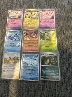 Pokemon Eeveelution Complete REVERSE Holo Card Set Lot PRISMATIC EVOLUTIONS - Image 1