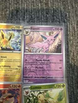 Pokemon Eeveelution Complete REVERSE Holo Card Set Lot PRISMATIC EVOLUTIONS - Image 4