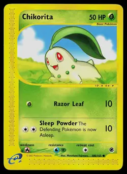 Pokemon Card - Chikorita Expedition 100/165 Non Holo - Image 1
