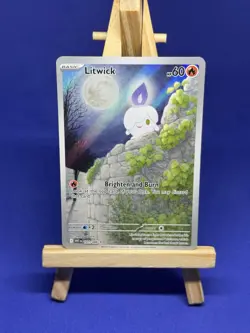 Pokemon Card - Litwick 101/086 White Flare Illustration Rare Holo - M/NM - Image 1