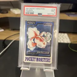 PSA 9 Goldeen 118 Carddass Mint Pokemon Card Vending 1997 Pocket Monsters - Image 1
