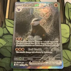 Excadrill ex 168/086 SV Black Bolt Special Illustration Rare Pokemon TCG Card NM - Image 1