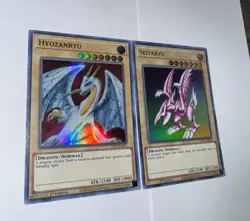 Seiyaryu And Hyozanryu Holo Rare Yugioh Card Lot - Image 1
