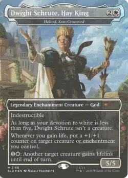 MTG Dwight Schrute, Hay King (2165) *Foil* Secret Lair: Dwight The Office NM/MT - Image 1