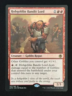 1x MTG Hobgoblin Bandit Lord - Adventures in the Forgotten Realms (AFR) #147 - Image 3